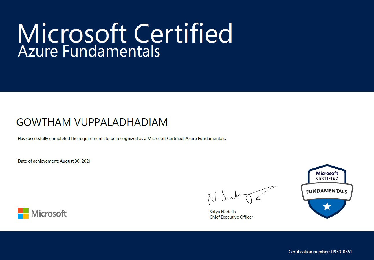 Certificate placeholder