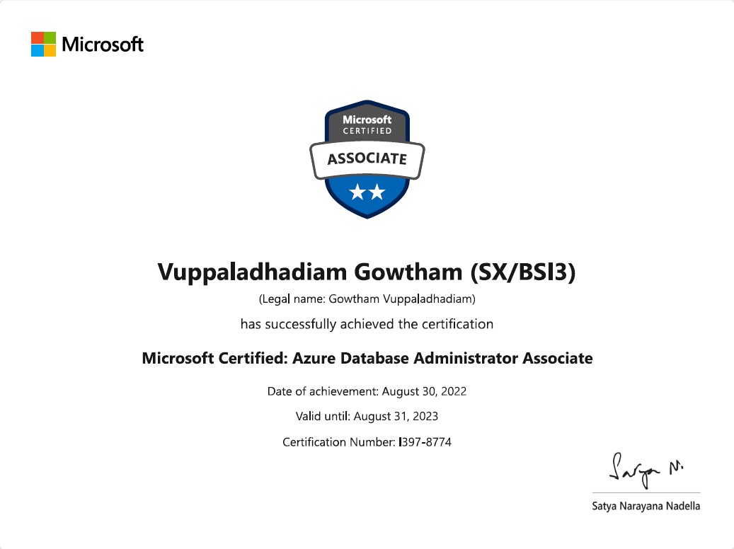 Certificate placeholder